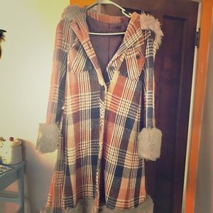 Vintage Women’s Plaid, Wool, Full-length Coat